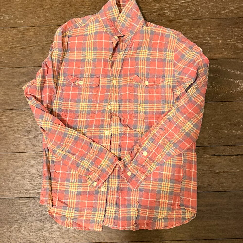 Jcrew Mens Flannel - Size Medium- Pink Plaid